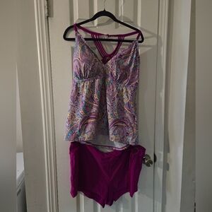 3x 2 piece tankini swimsuit